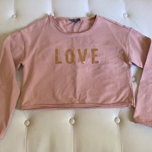 LOVE Cropped Sweater